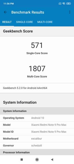 Geekbench5 Benchmark