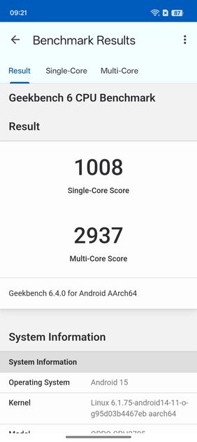 Geekbench6 Benchmark