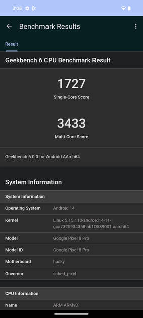 Geekbench6 Benchmark