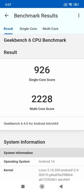 Geekbench6 Benchmark