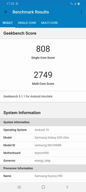 Geekbench5 Benchmark