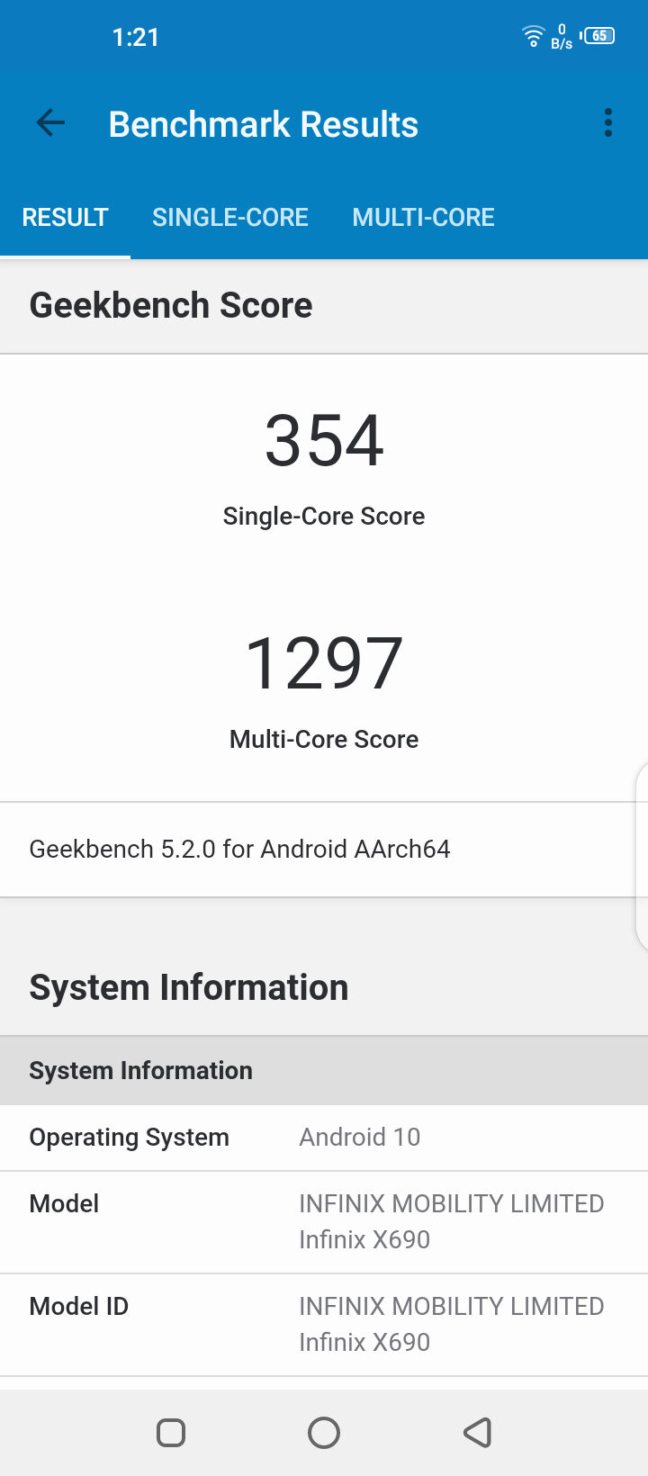 Geekbench5 Benchmark