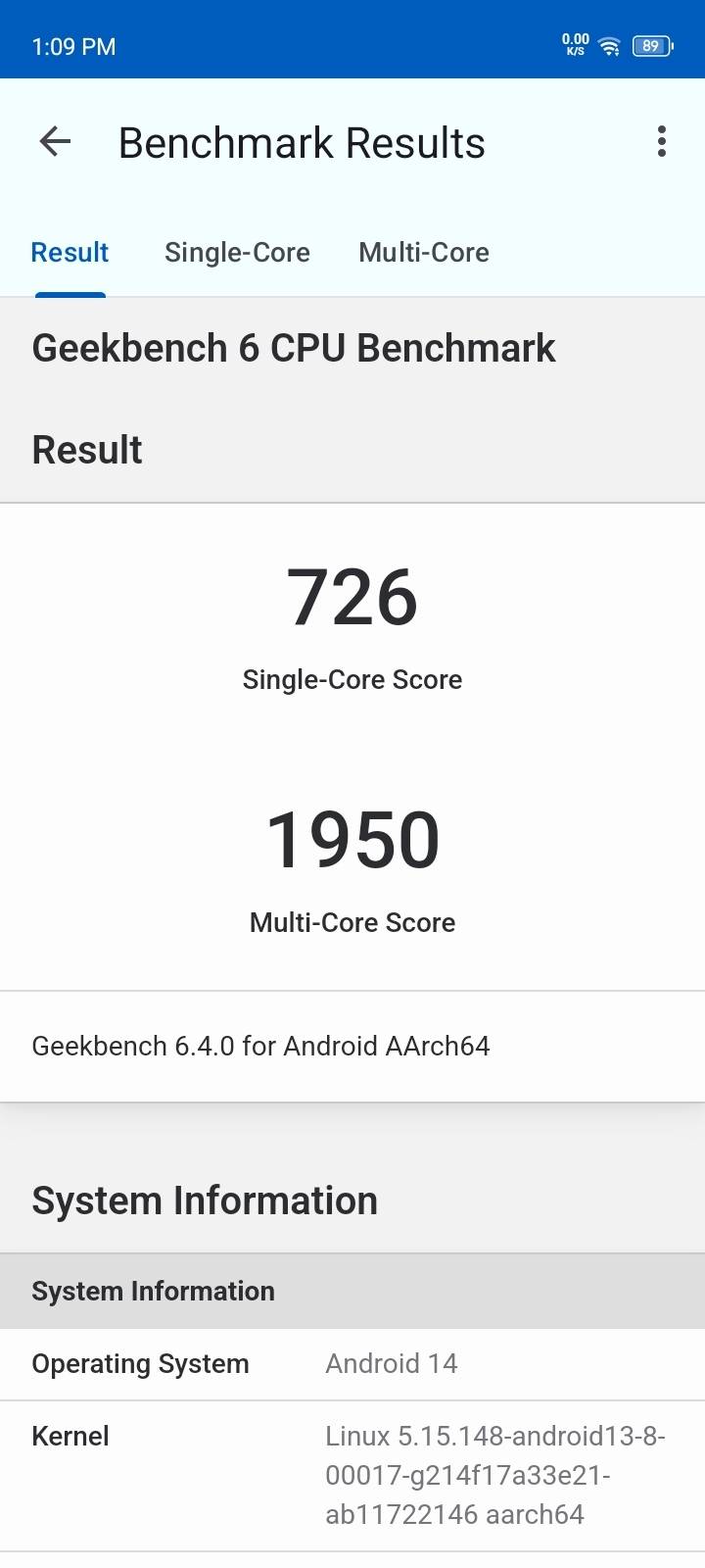Benchmarks