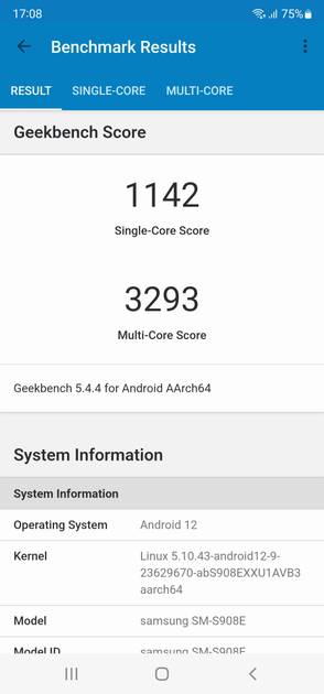 Geekbench5 Benchmark