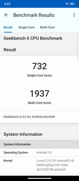 Geekbench6 Benchmark