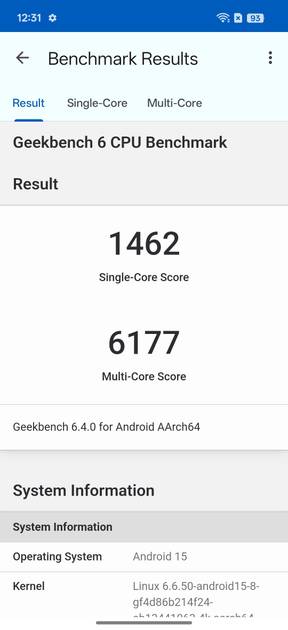Geekbench6 Benchmark