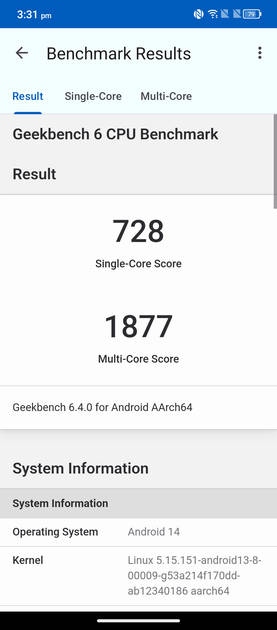 Geekbench6 Benchmark