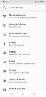 Settings Screen