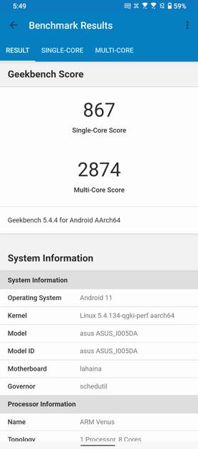 Geekbench5 Benchmark