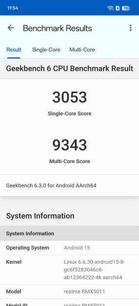 Geekbench6 Benchmark