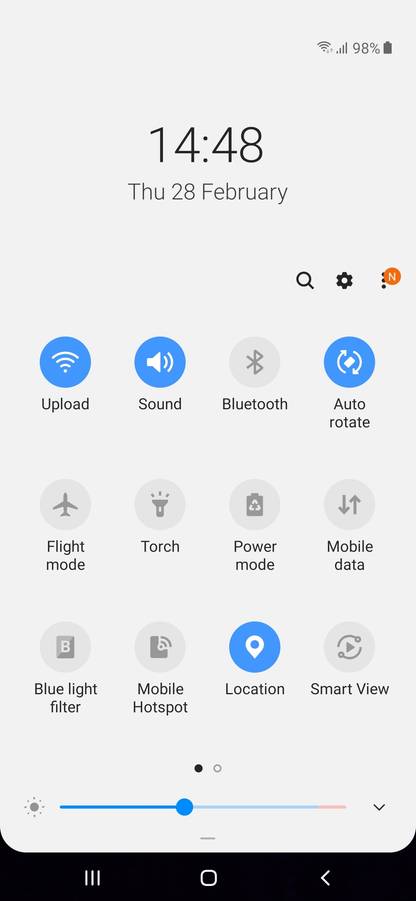 samsung a50 edge panel