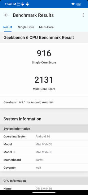 Geekbench6 Benchmark