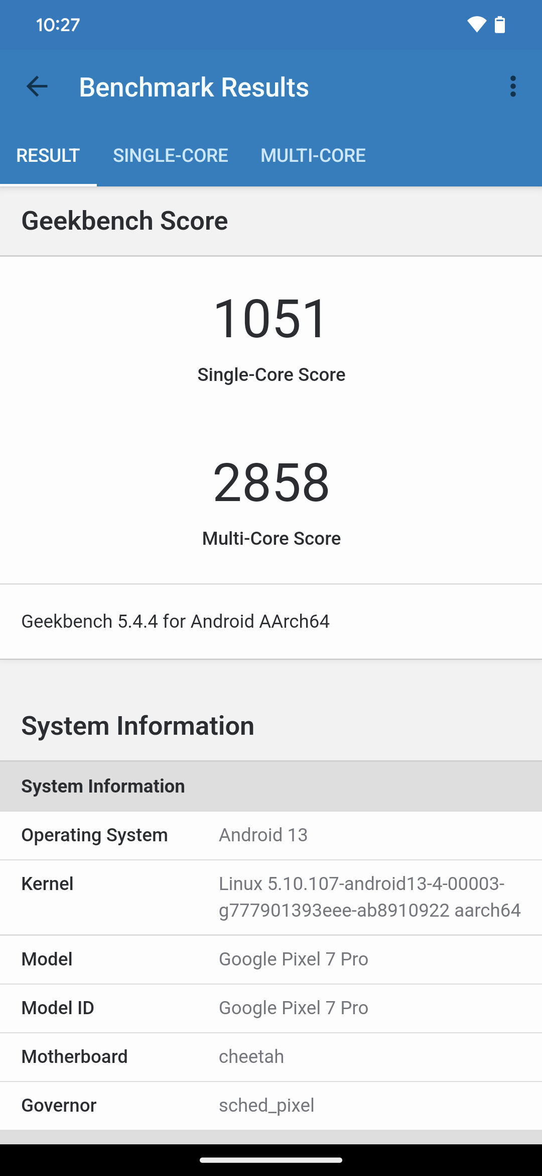 Benchmarks