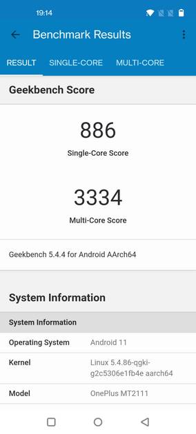 Geekbench5 Benchmark