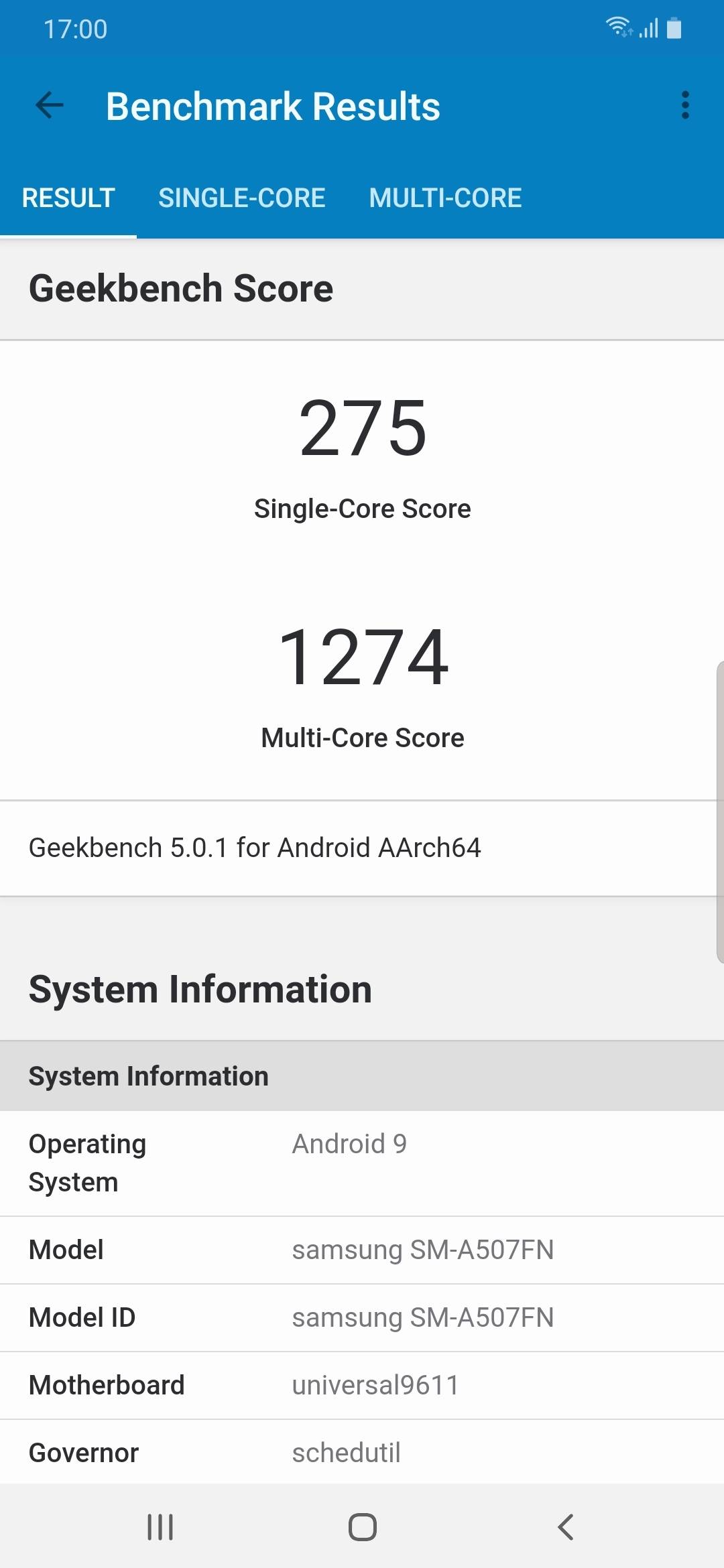 Geekbench5 Benchmark