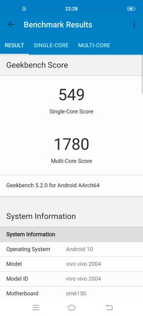 Geekbench5 Benchmark