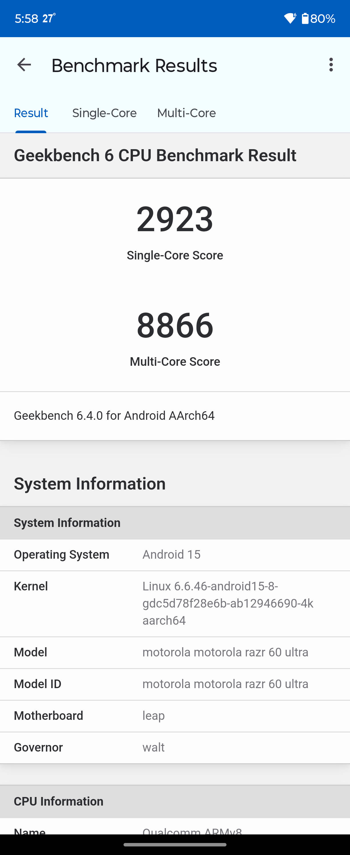 Benchmarks