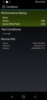 Camera Speed Benchmark