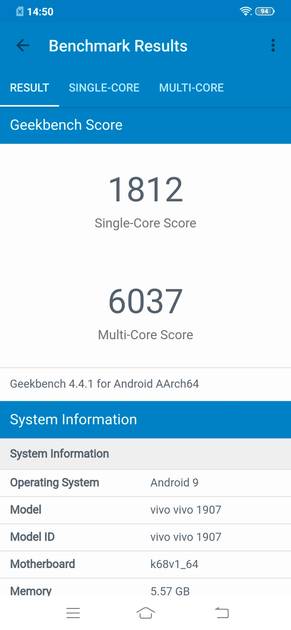 Geekbench4 Benchmark