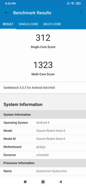 Geekbench5 Benchmark