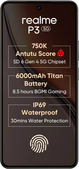 realme P3 8GB RAM