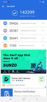 samsung a50 benchmark
