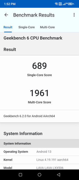 Geekbench6 Benchmark
