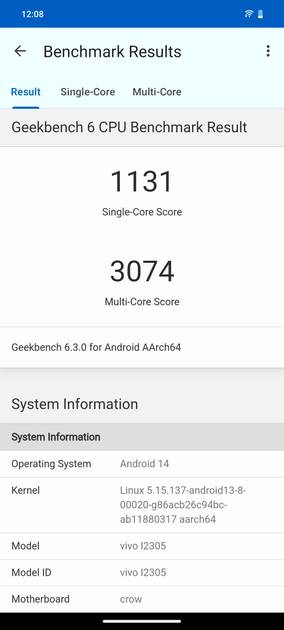 Geekbench6 Benchmark
