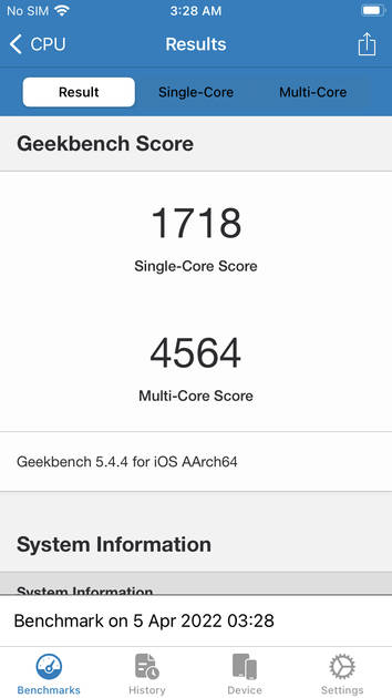 Geekbench5 Benchmark