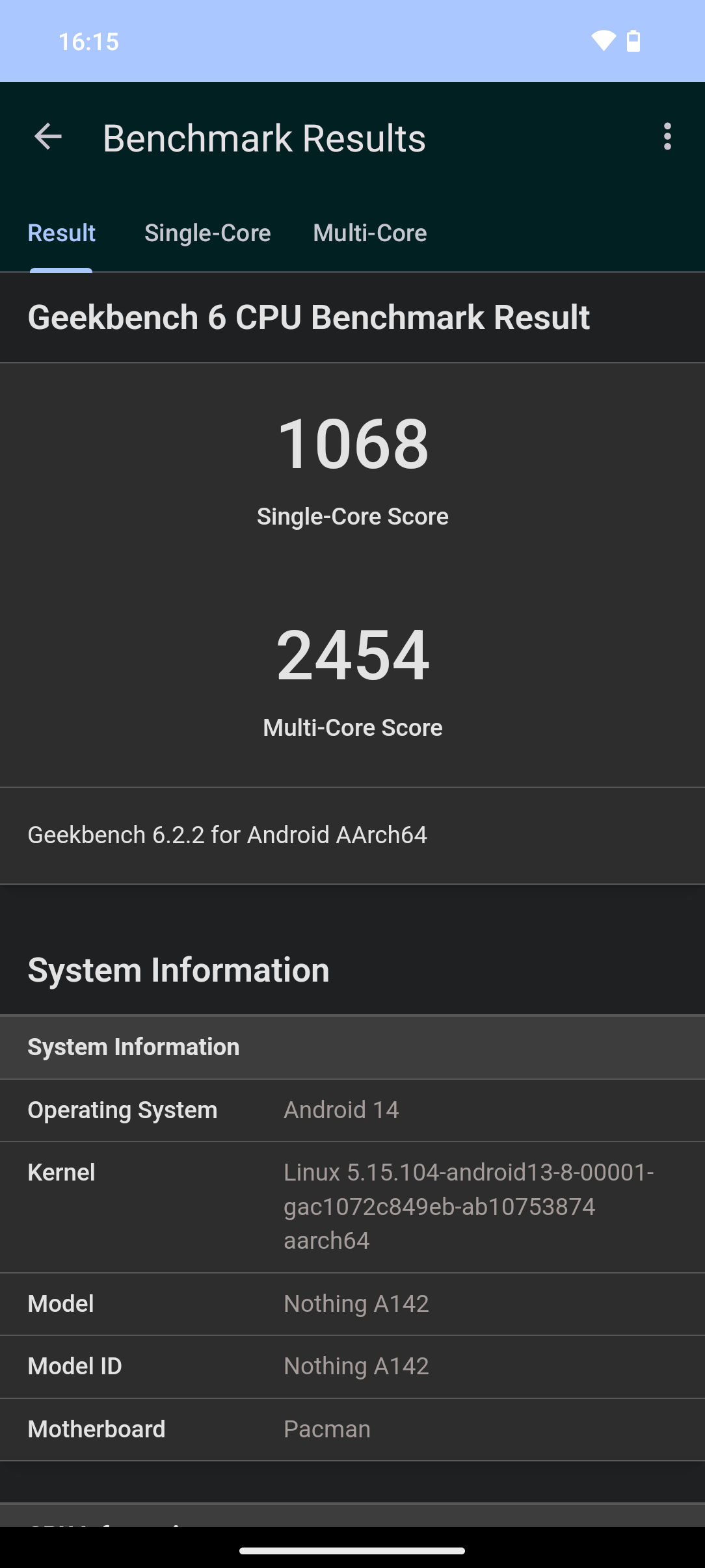 Benchmarks