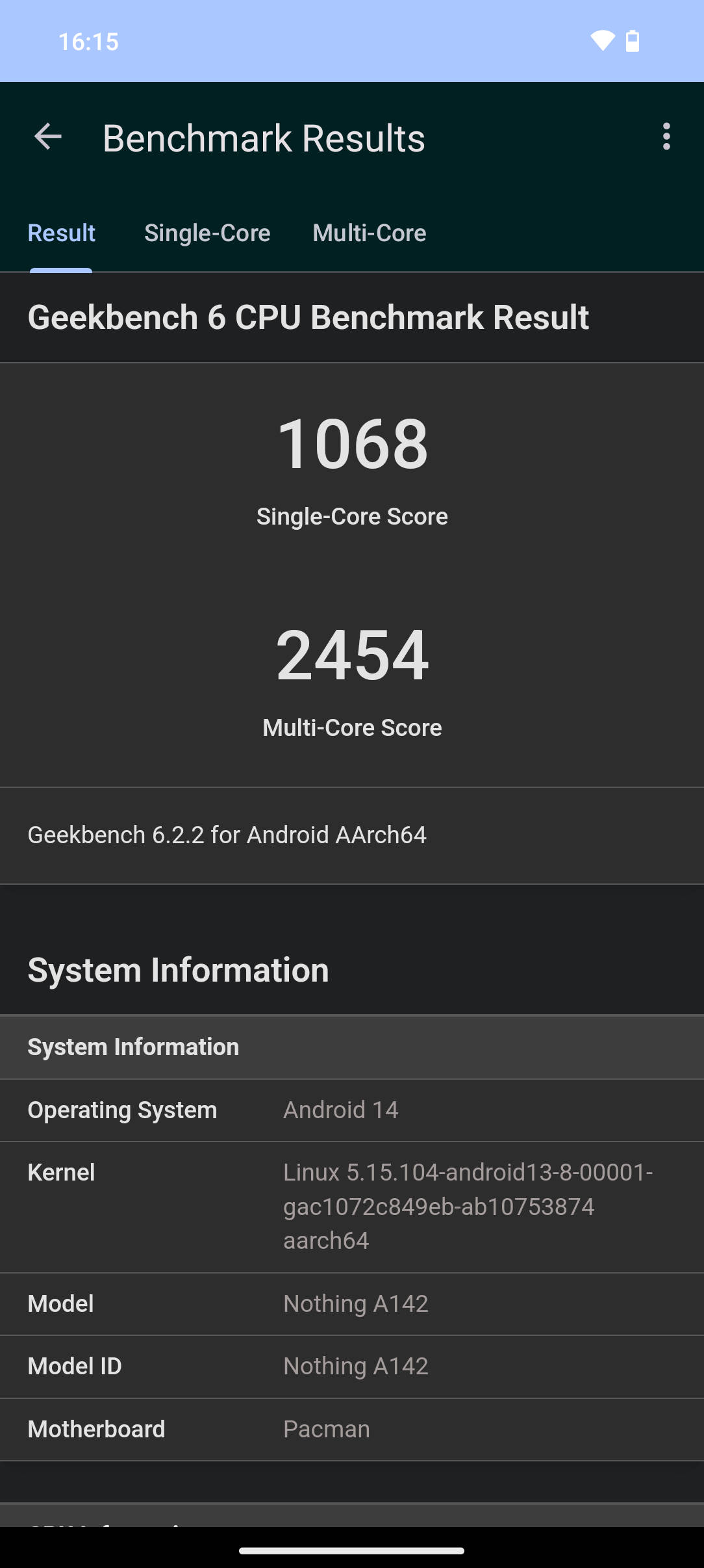Benchmarks