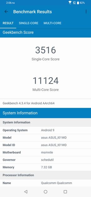 Geekbench4 Benchmark