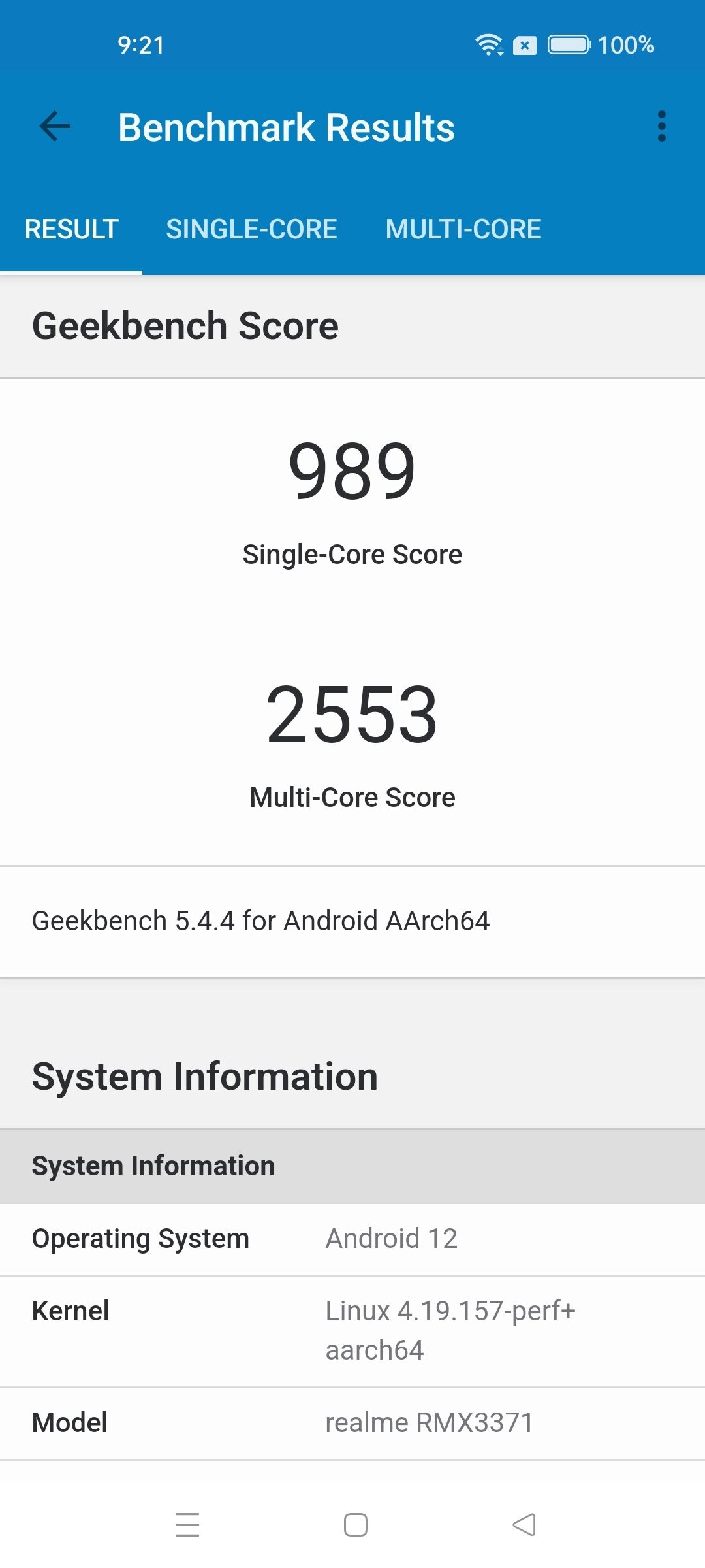 Benchmarks