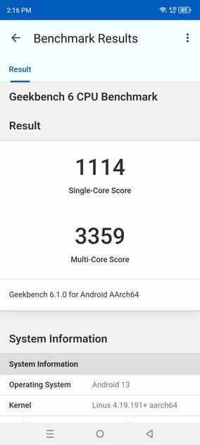 Geekbench6 Benchmark