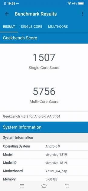 Geekbench4 Benchmark