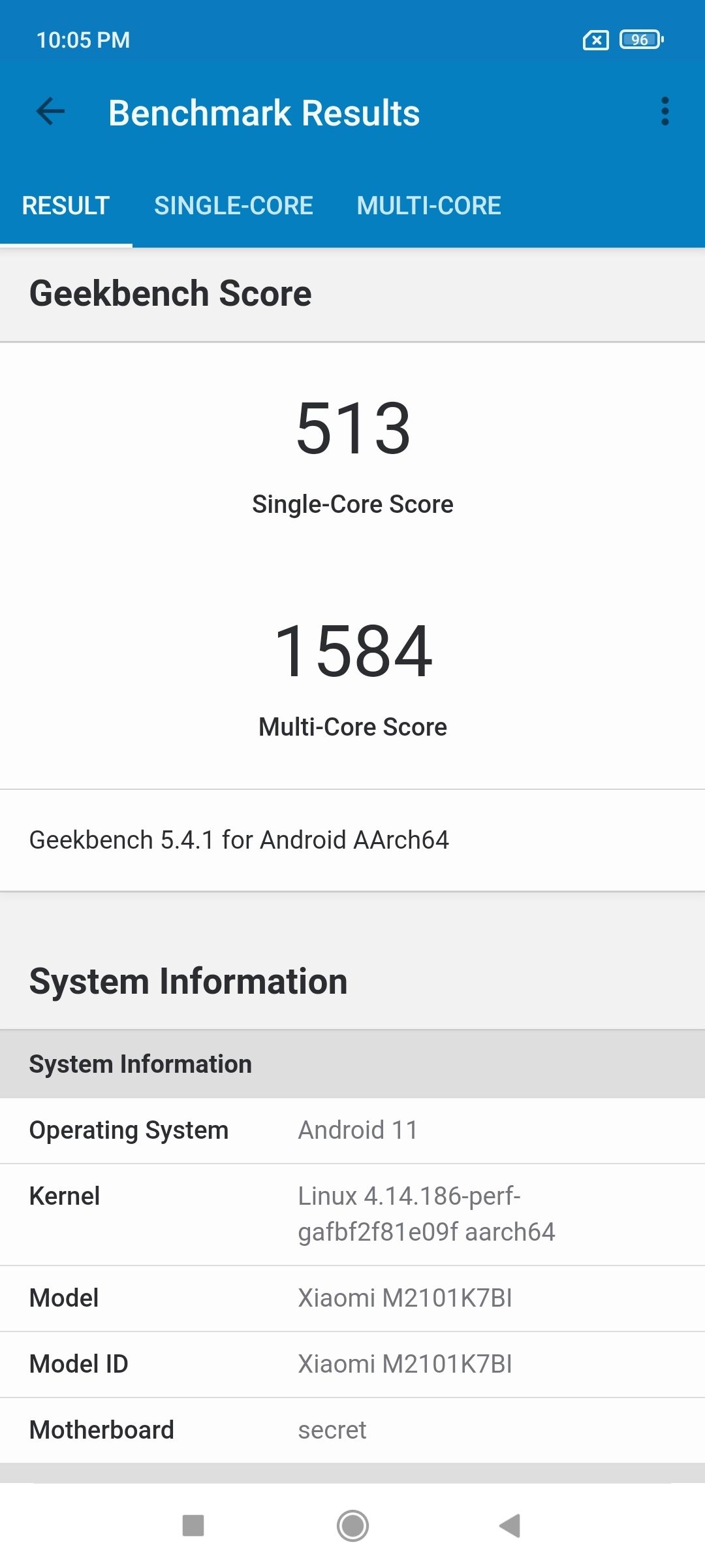 Geekbench5 Benchmark