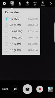 samsung galaxy s7 edge camera specs