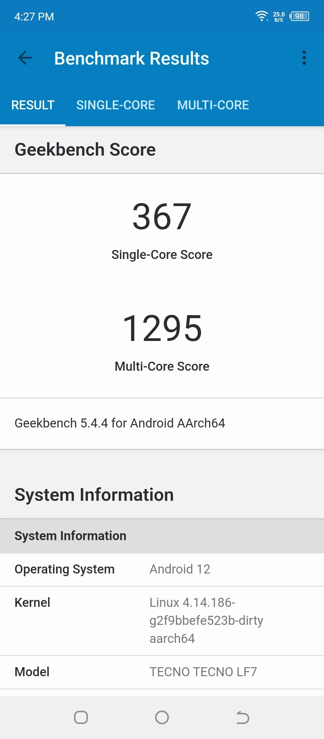Benchmarks
