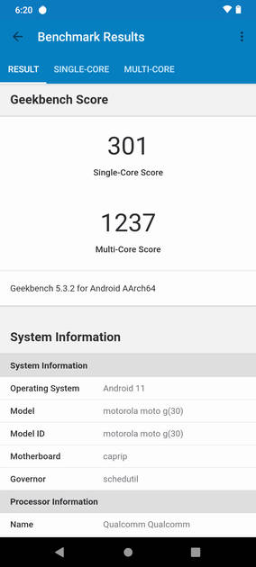 Geekbench5 Benchmark
