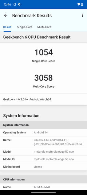 Geekbench6 Benchmark
