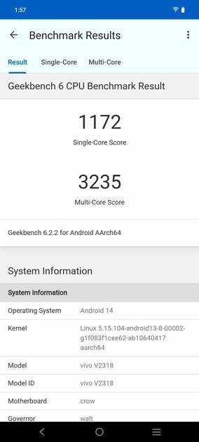 Geekbench6 Benchmark