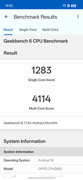 Geekbench6 Benchmark