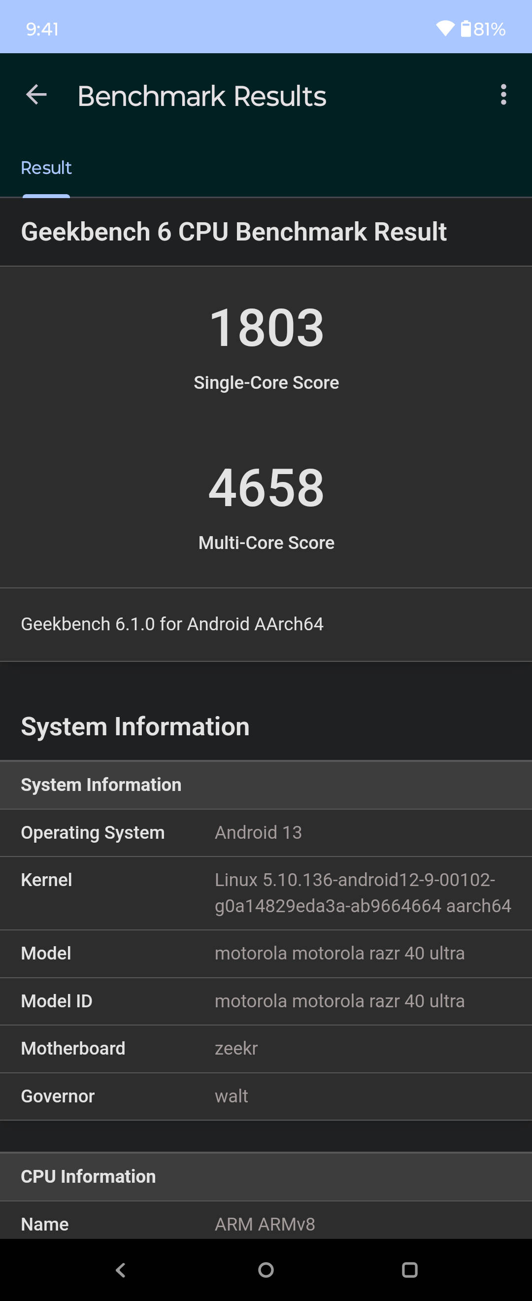 Benchmarks