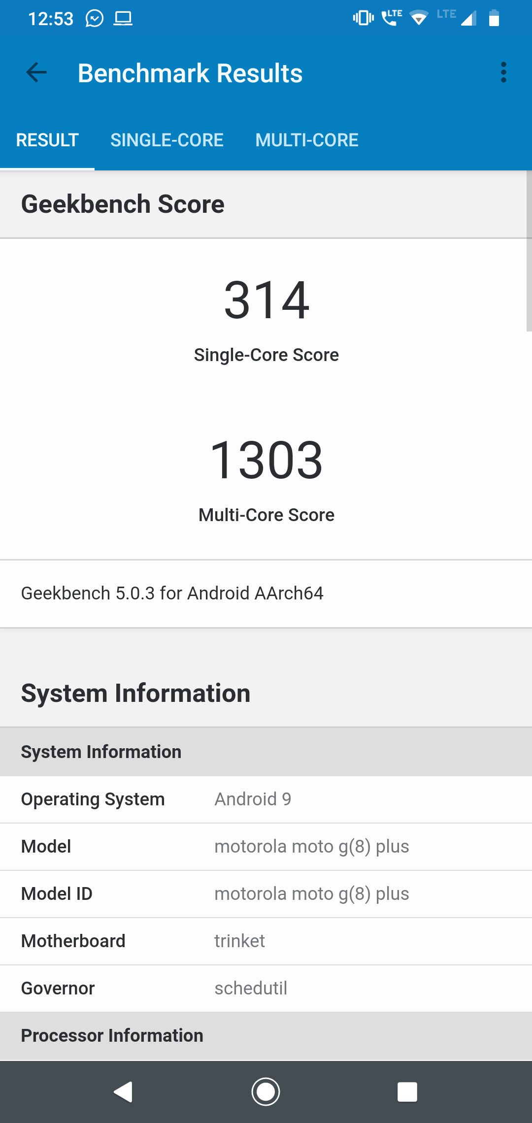Geekbench5 Benchmark