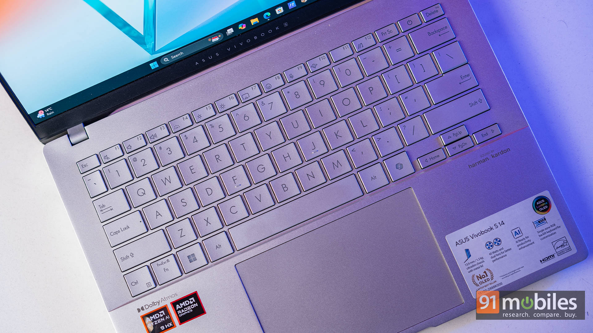 Asus VivoBook S14 OLED M5406WA-PP962WS Laptop (AMD Dodeca Core Ryzen 9/24 GB/512 GB SSD/Windows 11)