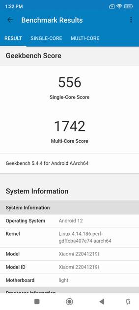 Geekbench5 Benchmark