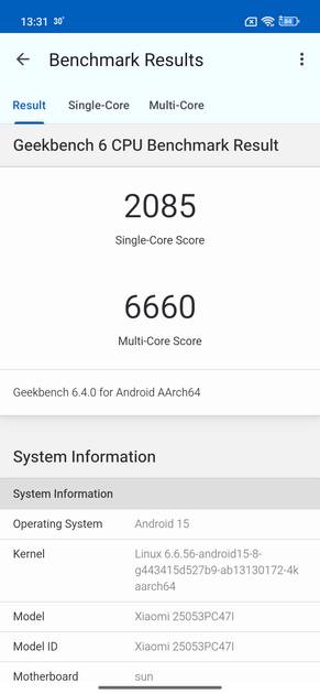 Geekbench6 Benchmark
