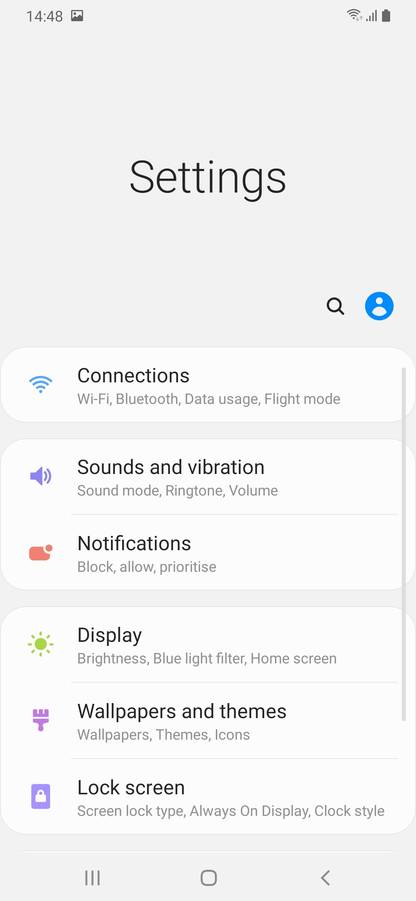 samsung a50 app lock setting