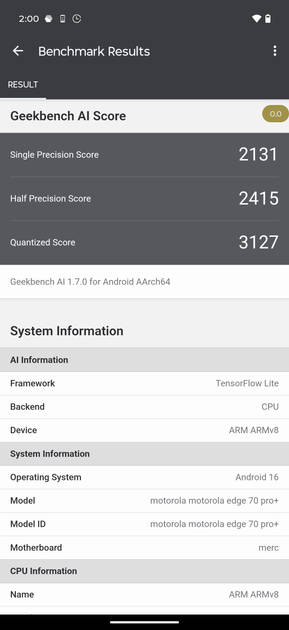 GeekBench AI