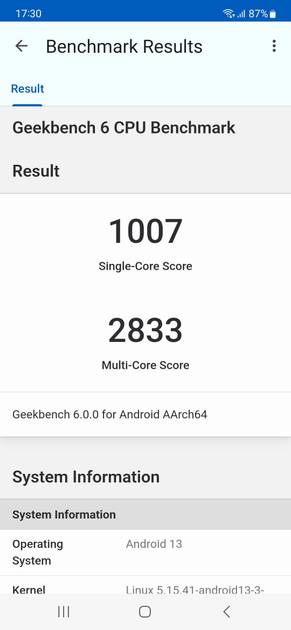 Geekbench6 Benchmark